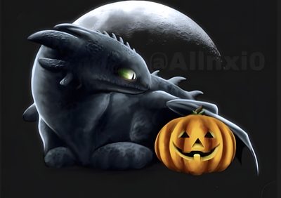 an image of a dragon with a pumpkin Toothless Halloween Toothless Halloween Coloring Page, Toothless Halloween, Toothless Pumpkin Painting, black