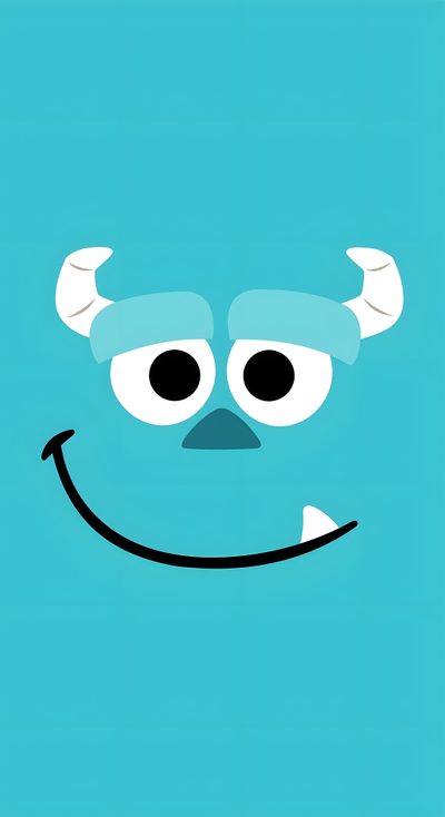 an image of a cartoon character with big eyes and horns on it's head Monsters Inc Halloween Monster Inc Hd, Monsters Sa, Sully Monster Drawing, medium turquoise
