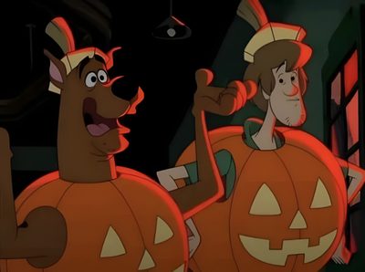two cartoon characters dressed up in pumpkin costumes Scooby Doo Halloween Laptop Matching Scooby Doo Pfps, Scooby Doo Orange, Scooby Doo Matching Pfp, dark olive green