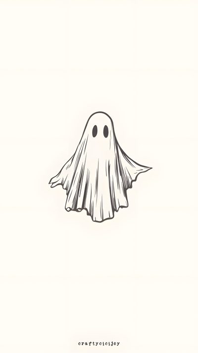 a drawing of a ghost floating in the air White Halloween Ghost Background, Ghost, Spooky Ghost, Background Ghost, Ghost Pattern, Phone, seashell