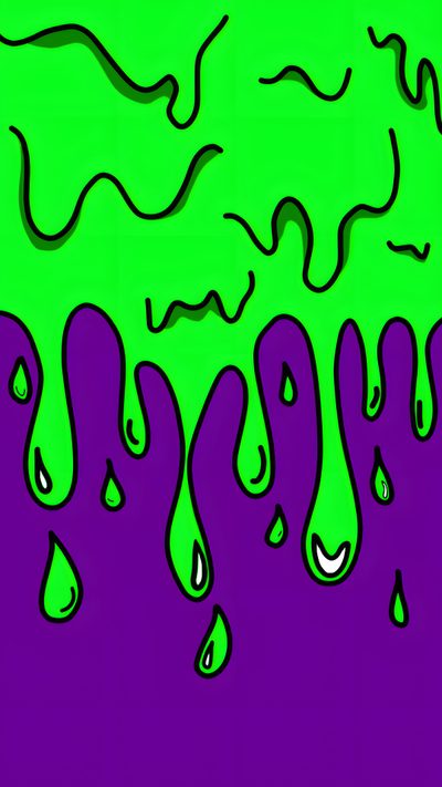 a green and purple background with drops of water Halloween Slime Cartoon Slime, Slime Aesthetic, Slime Cute, Slime For Phone, Slime Iphone, black