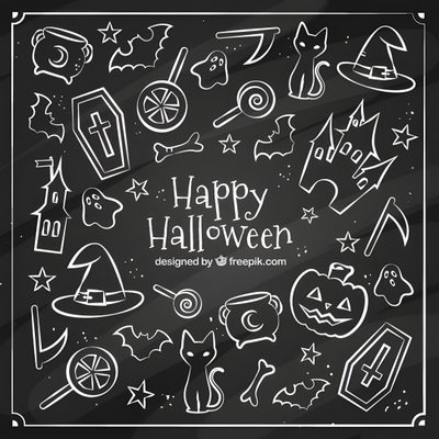 halloween doodles on a chalkboard background Halloween Chalkboard Chalkboard Halloween Background, Halloween Window Chalk Art, Halloween Chalkboard Ideas, dark slate gray