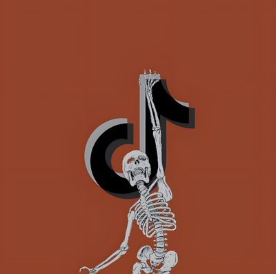 a skeleton is holding the number thirteen in its hand and it appears to be dancing Tiktok Halloween Halloween Widget Icons, Halloween Spotify Icon, Halloween App Icons Tiktok, saddle brown