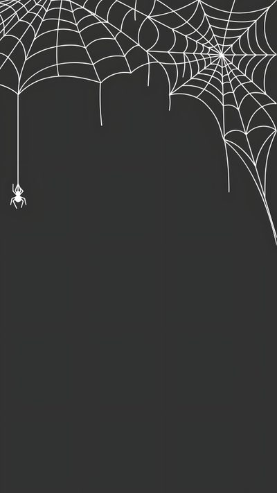 a black and white image of a spider web Black And White Halloween Spider Theme Background, Spiderwebs Background, Simple Halloween Backgrounds, dark slate gray