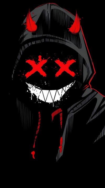 a drawing of a person wearing a hoodie with fangs on it's face Halloween For Boys Raymond, Savage For Boys, Whatsapp For Boys, Badmashi, Evil Boys, black