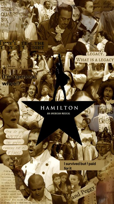 a collage of images with the words hamilton on it Hamilton Halloween Hamilton Background, Alexander Hamilton Musical, Alive Song, Hamilton Poster, saddle brown