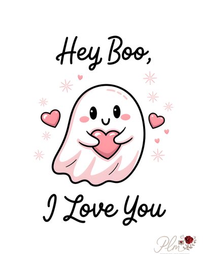 a cartoon character with the words hey boo, i love you Cute Halloween Hey Boo Love You Boo, Cute Love Dp, Love Ya Quotes, Cute Pictures To Draw Love, white