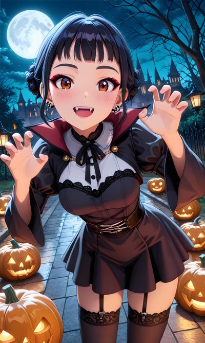 Idolmaster Halloween, Halloween Art, Demon Hunter, Comics, Halloween, Cute Anime Character, Halloween Wallpaper, Dia Love Live Suzu Halloween Idolmaster Halloween, Halloween Art, Demon Hunter, Comics, Halloween, dark slate gray
