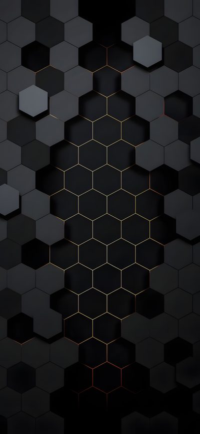 an abstract black and gold background with hexagonal shapes Halloween Hexagon Dark Hexagon, Dark Honeycomb Background, Dark Honeycomb Design, black