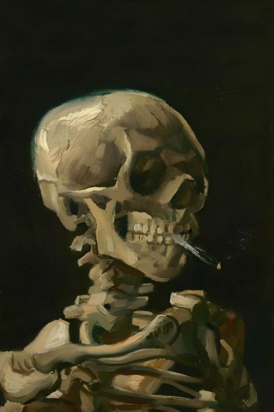John William Waterhouse, Arte Van Gogh, Sculture Artistiche, Skeleton Art, Van Gogh Museum, Van Gogh Paintings, Van Gogh Art, Tableau Art, 壁紙 かわいい Halloween Van Gogh Skeleton John William Waterhouse, Arte Van Gogh, Sculture Artistiche, Skeleton Art, black