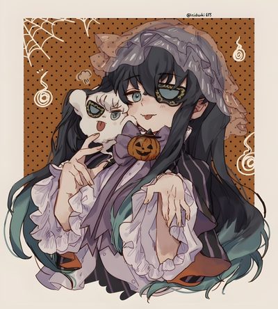 Happy Halloween 🦇 Demon King Anime, Halloween Icons, Dragon Slayer, Halloween Pictures, Demon King, Slayer Anime, Demon Slayer, Enchanted, Anime Demon Halloween Muichiro Demon King Anime, Halloween Icons, Dragon Slayer, Halloween Pictures, Demon King, gray
