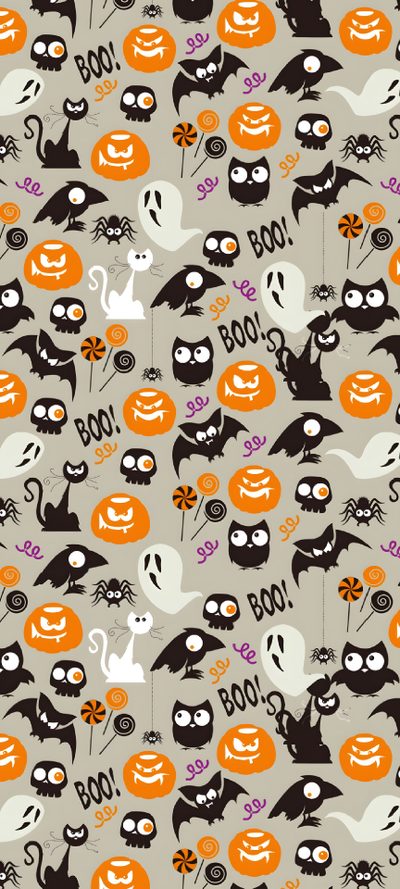 halloween themed wallpaper with pumpkins and bats Halloween Cartoon Toss Cute Halloween Backgrounds Scary, Halloween Scary Cute, Cute Cute Scary Backgrounds, silver