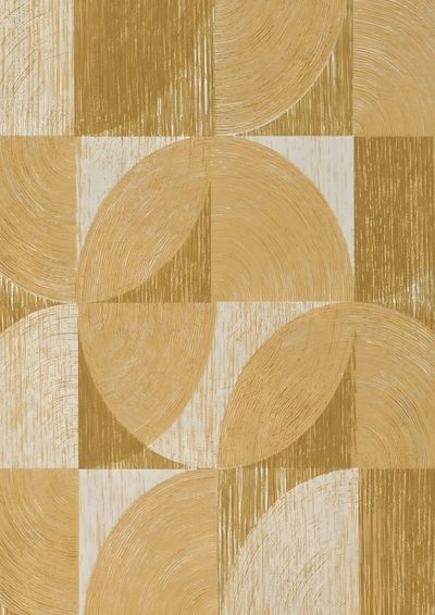 an image of a checkered pattern with circles in gold and white colors on a beige background Halloween Circle Geometric In Ochre Yellow And Beige Pattern, Warm Tone Geometric Pattern, Yellow And Brown, dark khaki