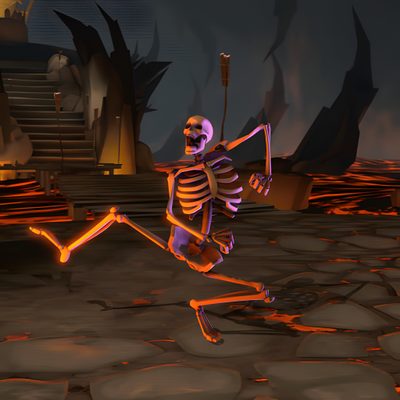 a cartoon skeleton running across a stone floor Funny Halloween Gif Skeleton Run Gif, Skeleton Running Gif, Skeleton Gif, dark slate gray