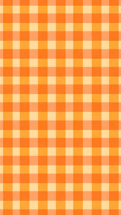 an orange and white checkered table cloth Halloween Orange Plaid Orange Backgrounds Aesthetic, Tangerine Design, Harvest Iphone, sandy brown