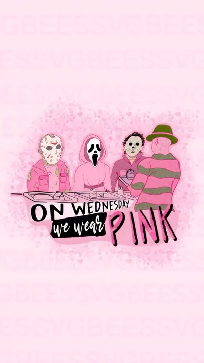 pink is the new black for halloween Cute Halloween Mean Girls Scream Iphone Pink, Cute Halloween Mean Girls, Mean Girls Halloween, lavender blush
