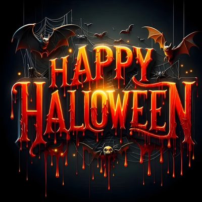 happy halloween text with bats and pumpkins That Says Happy Halloween Happy Halloween Lettering, Halloween Backgrounds, Japanese Pop Art, black