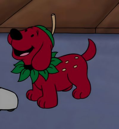 a cartoon dog is standing next to a cat Clifford Halloween Cartoon Mascot Ideas, Clifford The Big Red Dog Pfp, Fictional Dogs, dark olive green