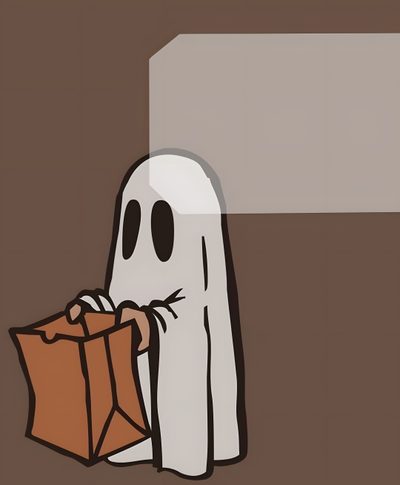 a ghost holding a bag in front of a wall Applewatch Halloween Halloween Smartwatch, Apple Watch Aesthetic, Halloween For Apple Watch, dark olive green