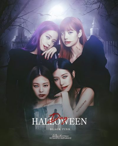 Lisa And Jisoo Halloween, Rosé Halloween Blackpink, Blackpink Photoshop, Blackpink The Show Poster, Blackpink Deviantart, Black Pink Halloween, Blackpink Poster Edit, Blackpink Advertisement, Blackpink Movies Halloween Blackpink Lisa And Jisoo Halloween, Rosé Halloween Blackpink, Blackpink Photoshop, dark slate gray