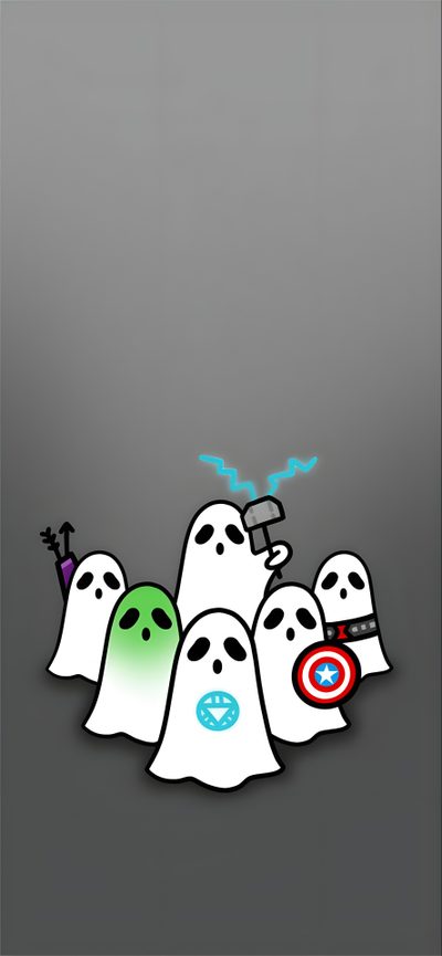ghost wallpapers with different colors and shapes Marvel Halloween Marvel Halloween, Marvel Ghost, Avengers Smartwatch, Marvel Fall, Avengers Ghost, gray