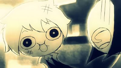 an anime character is looking at herself in the mirror Missing Halloween Missing Halloween Short Film, Missing Halloween Fanart, Missing Halloween Icons, burlywood
