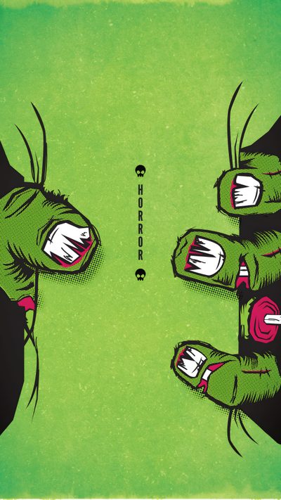 an image of two green monster hands with their mouths open and eyes wide open on a green background Spirit Halloween Vintage Zombie, Green Monster Background, Halloween Zombie, Zombie Aesthetic,