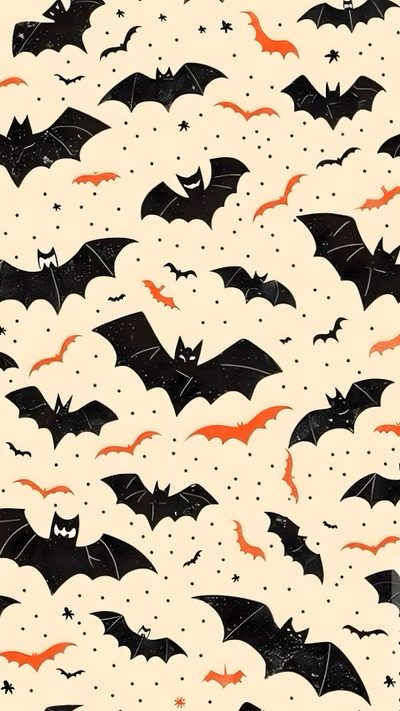 an image of bats flying in the sky Halloween Whimsical Bats-large Halloween, Bat Iphone, blanched almond