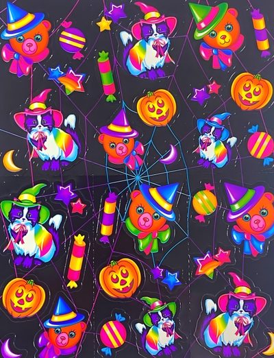 Retro Halloween Pattern Collection, Lisa Frank Aesthetic Art, Goth Lisa Frank, Lisa Frank Halloween Wallpaper, Lisa Frank Computer Wallpaper, Lisa Frank Aesthetic, Lisa Frank Halloween, Lisa Frank Witch, Halloween Lisa Frank Lisa Frank Halloween Retro Halloween Pattern Collection, Lisa Frank Aesthetic Art, Goth Lisa Frank, dark slate gray