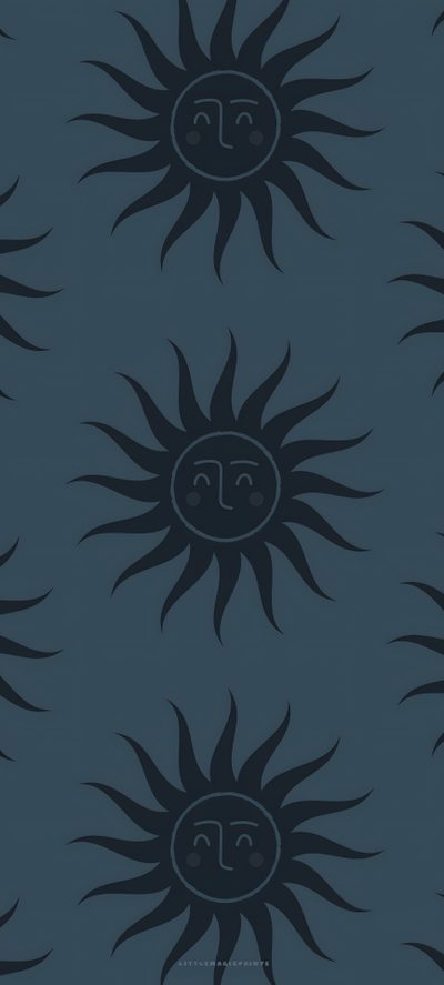 an image of the sun with faces on it's back and face in the middle Halloween Sun Pattern Watch, Apple Watch, Cute Pattern, Phone, Pattern, dark slate gray