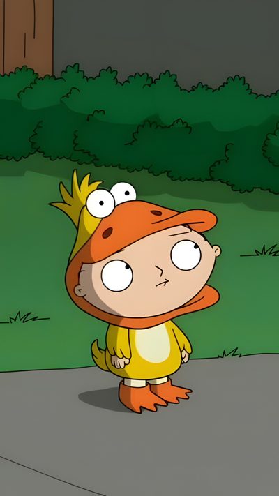 the simpsons character is standing in front of some trees and grass with his eyes wide open Family Guy Halloween Stewie Griffin Iphone, Jeff Family Guy, Stewie Iphone, Stewie On Phone, dark olive green