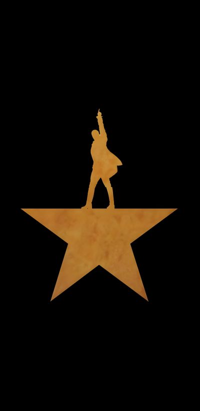 an image of a person standing on top of a star in the air with one arm raised Hamilton Halloween Hamilton Background, Hamilton Logo, Hamilton Star, Musical, Hamilton Poster, black