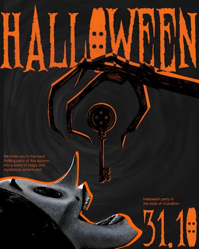 a poster for halloween with an image of a skeleton holding a key to the door Halloween Poster Poster Halloween, Crazy Halloween Costumes, Halloween Party Poster, Halloween Pin Up, black