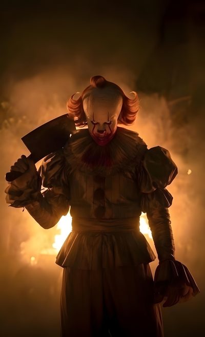 a creepy clown is standing in the dark Halloween Scary Pennywise Pennywise Dark, Pennywise Hd Photo, Predator Alien Art, Penny Wise, black