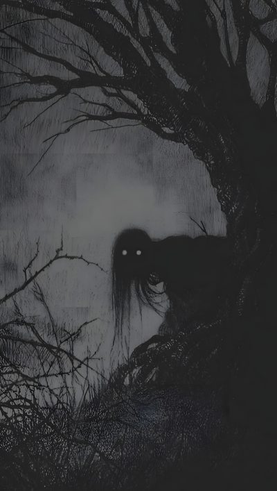 a black and white photo of a tree with a creepy face in the middle of it Horror Background With Scary Monster Halloween Spooky Scary Backgrounds, Scary Backgrounds Creepy, Horror Photos, dark slate gray