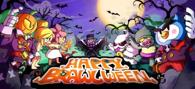 an animated halloween scene with cartoon characters Brawl Stars Halloween Koopalings Halloween, Nintendo Halloween, Warioware, Warioware Background, dim gray
