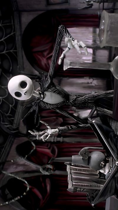 a room filled with lots of different types of items This Is Halloween Nightmare Before Christmas Jack Nightmare Before Christmas, Tim Burton Hd, Nightmare Before Christmas Jack Skellington, black