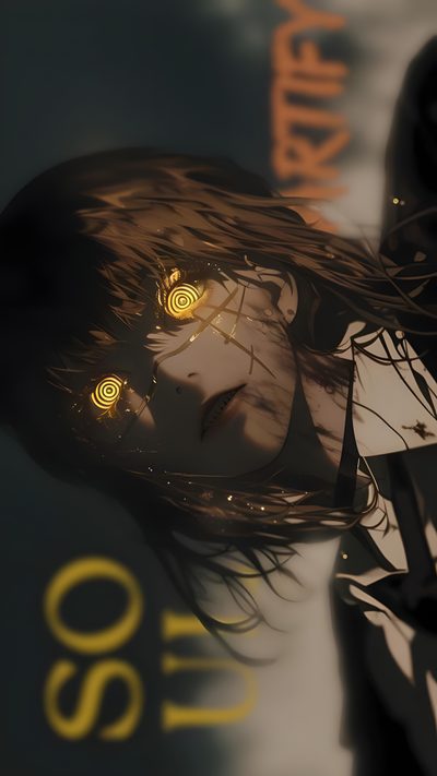 a woman with long hair and glowing eyes Anime Halloween Pc K, Japon Illustration, Anime Backgrounds, Cool Anime Backgrounds, Cool Anime, black