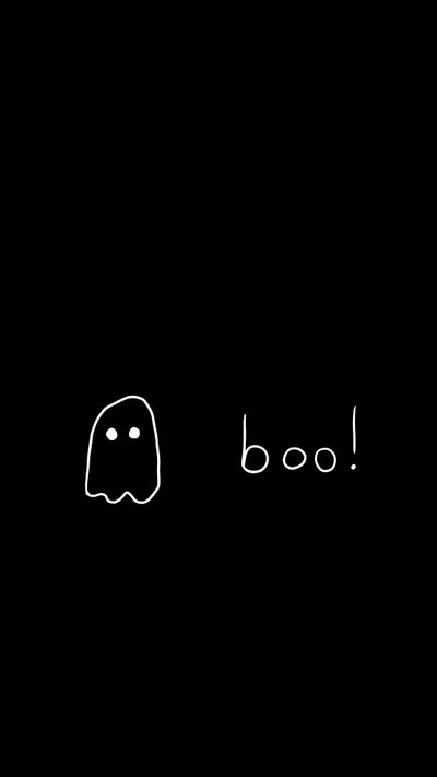 the word boo is written in white on a black background with an image of a ghost Halloween Boo - Anthracite Dark Iphone Ghost, Ghost Background Black, Ghost Text On Black Background,