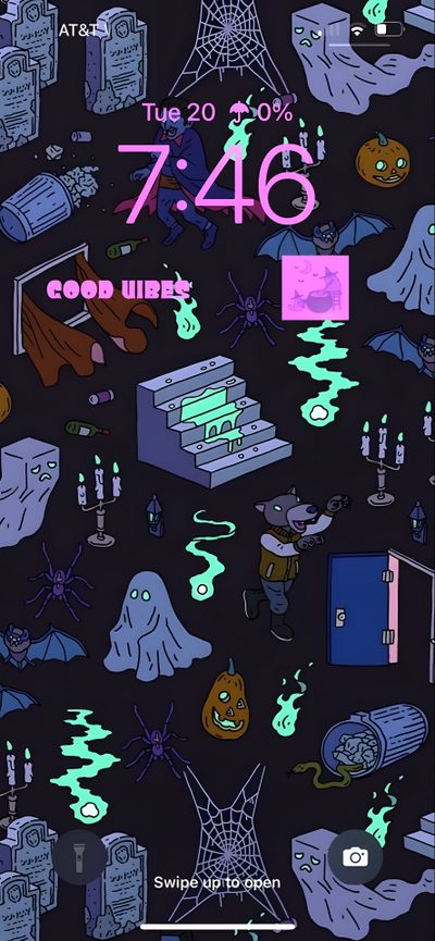 an image of a poster with various items on it Ios 16 Aesthetic Halloween Halloween Ios, Ios Halloween, Ios 16 Aesthetic Halloween, black