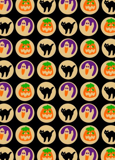 an image of halloween pumpkins and bats on a black background with orange, purple, and green colors Halloween Cookie Halloween Apple Watch, Halloween Cookie, Halloween Pattern, October Pictures, olive