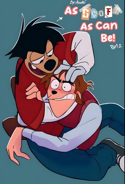 an image of two people hugging each other with the caption as can be part 2 Max And Tommy Halloween Maxley Ship Fanart, Bradley X Max Comic, Goofy Movie Max And Bradley, dim gray