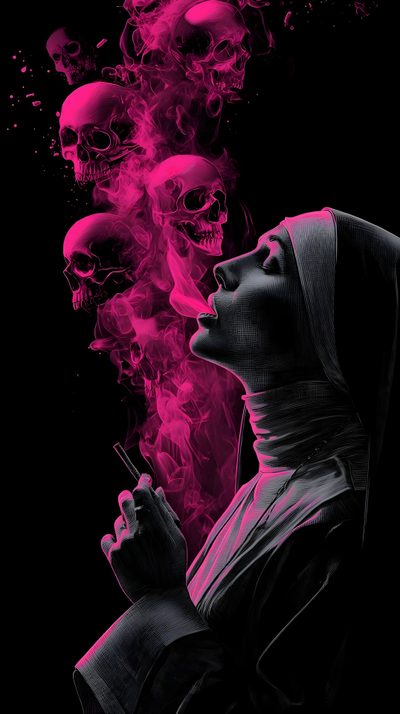 Dope Wallpapers For Iphone, Horror Neon, Skeleton Wallpaper Aesthetic, Chicano Wallpaper, Chaos Art, Nun Wallpaper, Skull Wallpaper Iphone, Dope Wallpaper Iphone, Scary Wallpaper Dope Halloween Dope For Iphone, Horror Neon, Skeleton Aesthetic, Chicano, Chaos Art, Nun, black