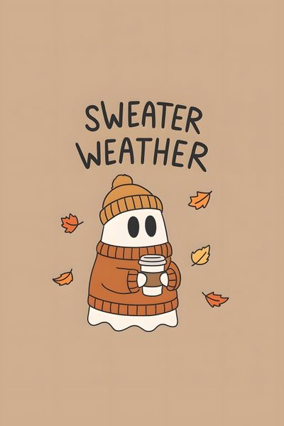 Cute Fall Wallpaper Iphone, Cute Fall Ghost, Fall Wallpaper Iphone Backgrounds, Phone Fall Wallpaper, Fall Aesthetic Wallpapers, Wallpaper Cute Fall, Cute Aesthetic Fall Doodles, Funny Fall Wallpaper Iphone, Halloween Wallpapers Ipad Halloween Apple Watch Face Cute Fall Iphone, Cute Fall Ghost, Fall Iphone Backgrounds, Phone Fall, tan