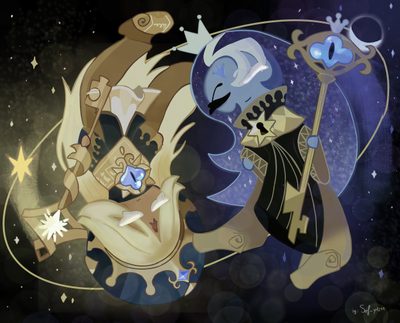 an artistic painting of two cats holding stars Cookie Run Kingdom Halloween Moonlight Cookie Legendary Costume Crk, Shadow Milk Cookie And Pure Vanilla Cookie Pc, Fruity Cookies, dark slate gray