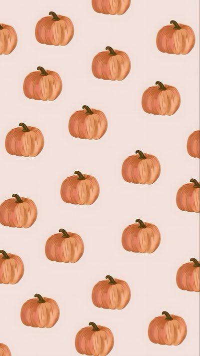 an orange pumpkin pattern on a pink background Fall/autumn Halloween Pumpkin Aesthetic October, Halloween Cute, Autumn Phone, Cute Images For, antique white