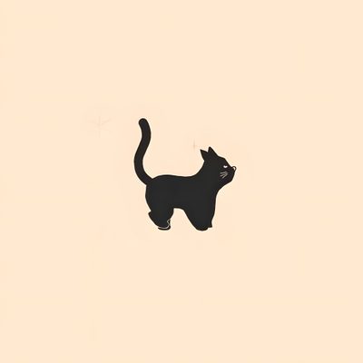 a black cat standing on top of a white wall Halloween Cat Gif Cat Animated Gifs, Moving Cat Animation, Cat Moving Background, blanched almond