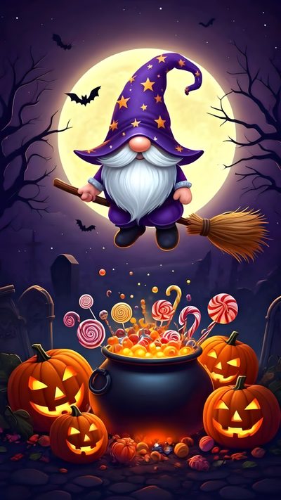 Halloween Garden Flag, Halloween Garden, Jewel Tone Colors, Front Porch Decorating, Purple Sky, Fairy Dust, Drawing Skills, Art Kits, Art Kit Halloween Gnomes 4 Halloween Garden Flag, Halloween Garden, Jewel Tone Colors, dark slate gray