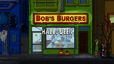 bob's burgers halloween is coming to town in the animated version of bob's burgers Bobs Burger Halloween Bobs Burgers Fall, Bobs Burgers Halloween Episodes, Bobs Burgers Halloween, black