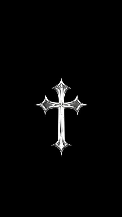 a white cross on a black background Halloween Cross Christ Cross Symbol, God Cross, Shiny Cross, White Cross, Cruz Aesthetic, Dark Cross, black